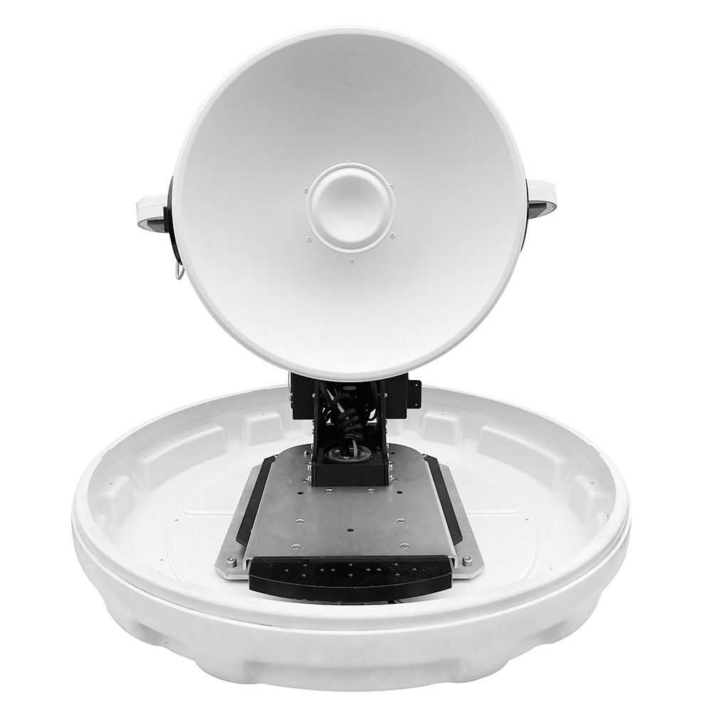42cm Dish Diameter，High Gain Parabolic Antenna with 3-Axis mechanical design，Point to Point Tracking