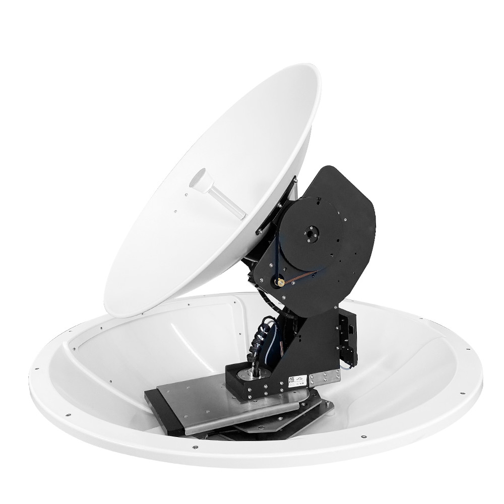 85cm Dish Diameter，3 Axis Stabilized and 4-Axis Tracking