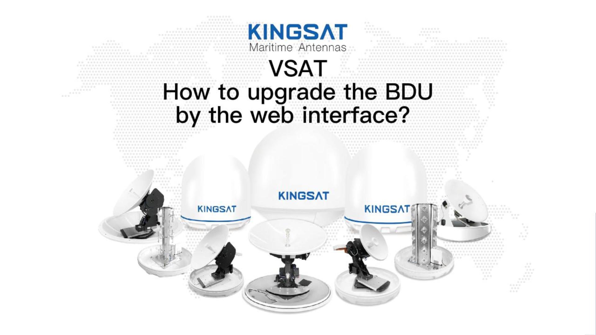 How to upgrade the BDU by the web interface?